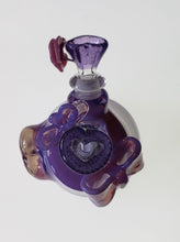 Purple Heart + Bow 10mm vase