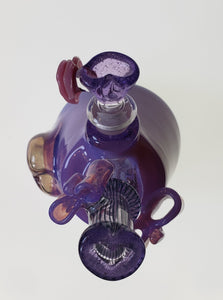 Purple Heart + Bow 10mm vase