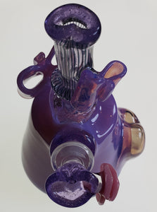 Purple Heart + Bow 10mm vase